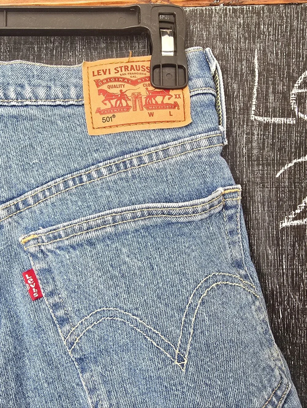 Pokemon Levi's 25 501 Denim Shorts Ditto Hand Embroidered